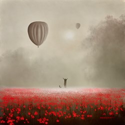 A Great Day Ahead by John Waterhouse - Original Painting on Board sized 10x10 inches. Available from Whitewall Galleries